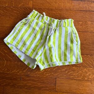 Zara Lime and White Striped Apparel